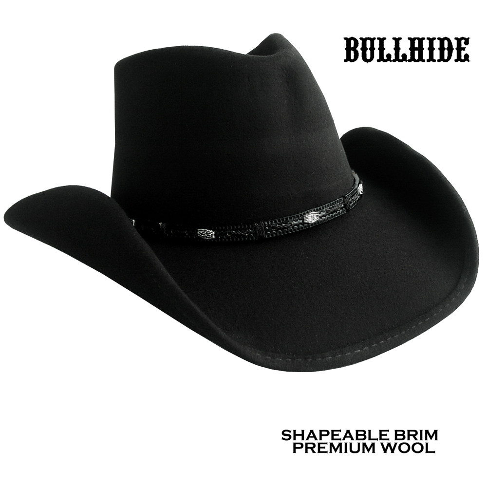 画像: ブルハイド ウール カウボーイ ハット ワイルド ホース（ブラック）/Bullhide Cowboy Hat Wild Horse(Black) 