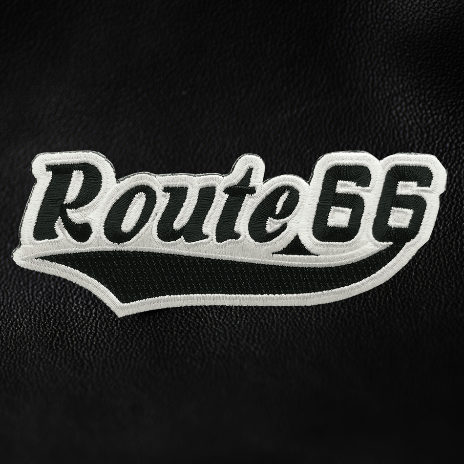 画像: ワッペン ルート66 ブラック・シルバー/Patch Route 66