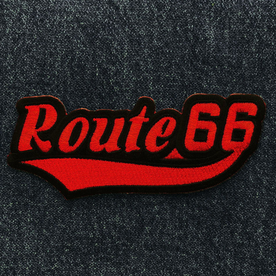 画像: ワッペン ルート66 レッド・ブラック/Patch Route 66