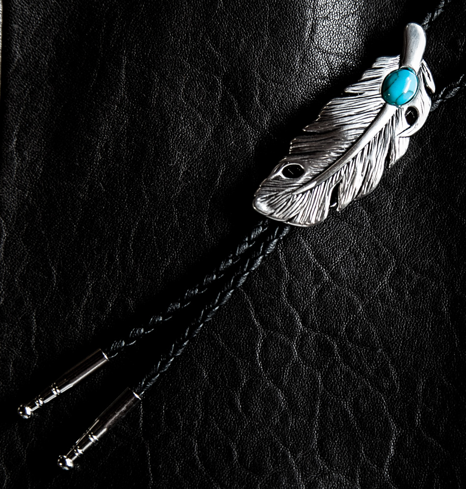 画像: フェザー ボロタイ/Western Bolo Tie