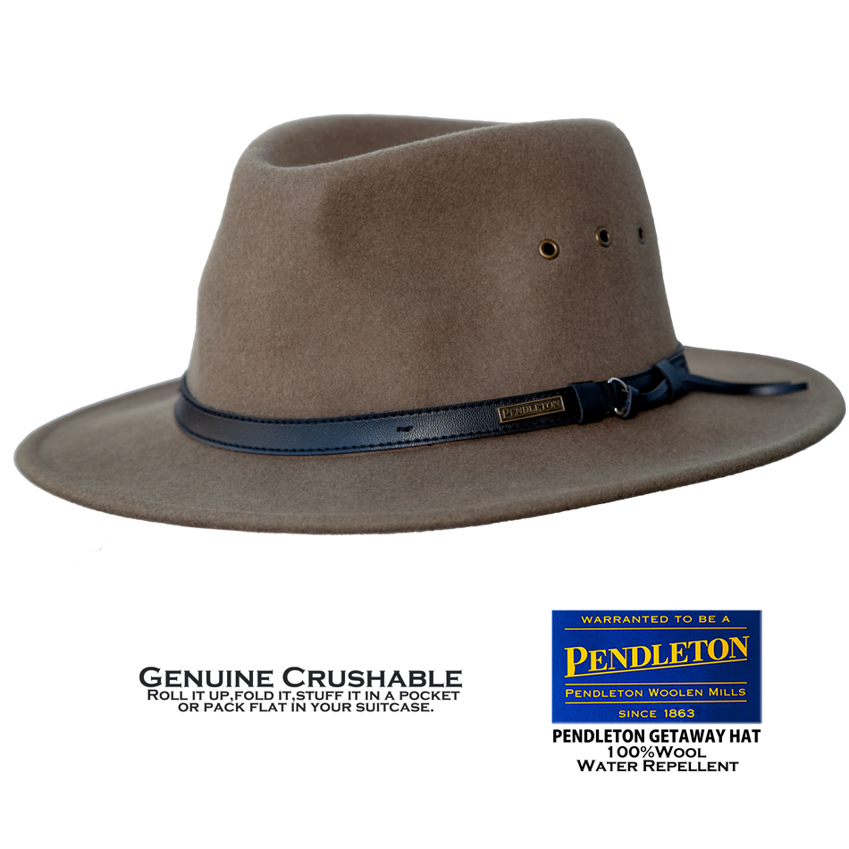 画像: ペンドルトン ゲタウェイ ハット(トープ)大きいサイズもあり/Pendleton Getaway Hat(Taupe)