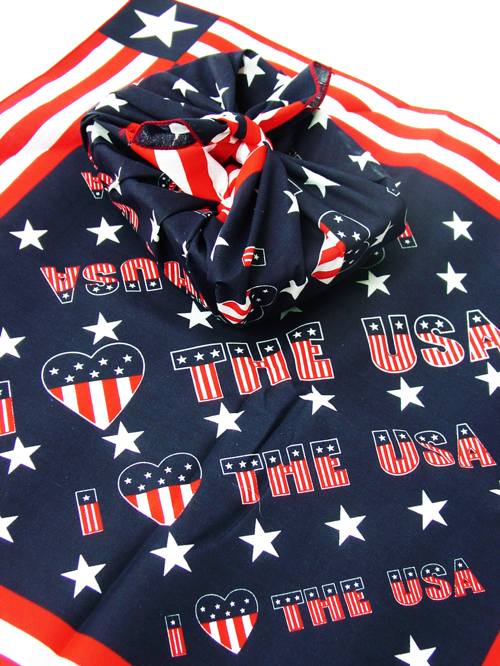 画像5: ハバハンク バンダナ アイ❤ラブ U.S.A アメリカ国旗 星条旗 ★スター ❤ハート/HAV-A-HANK Bandana I LOVE THE U.S.A