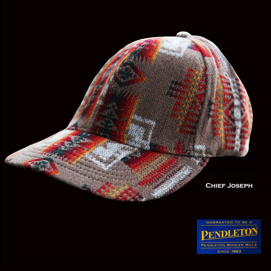 画像1: ペンドルトン チーフジョセフ キャップ（タン）/Pendleton Wool Cap(Chief Joseph/Tan)