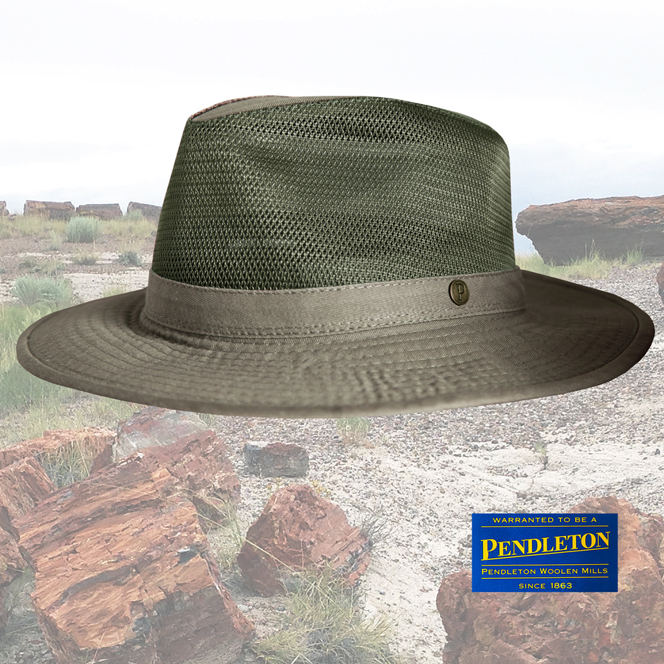画像: ペンドルトン メッシュクラウン クラッシャブル ブリーザーハット(グリーン)M/Pendleton Breezer Hat(Green)