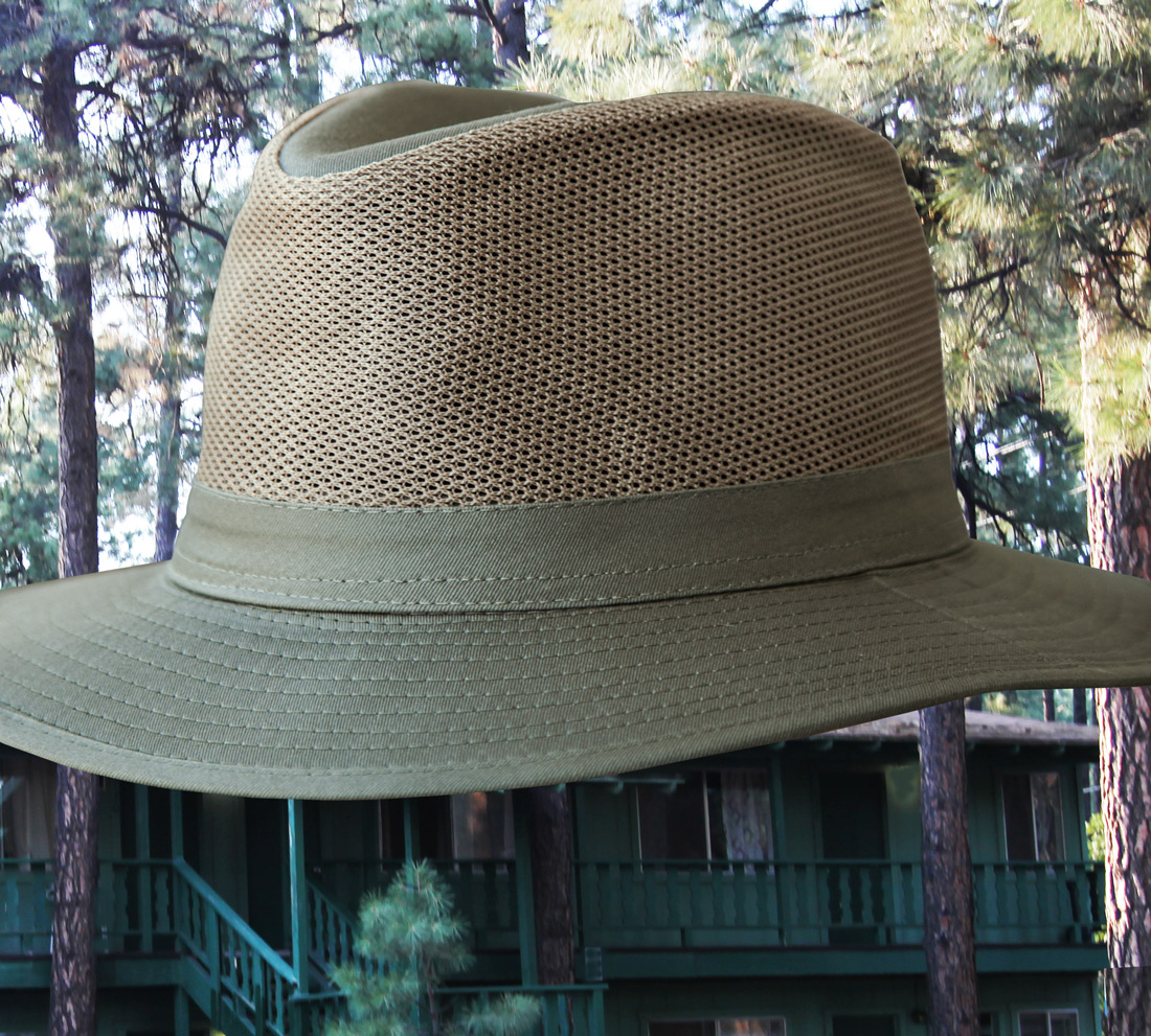 画像2: メッシュクラウン サファリ ハット（オリーブ）/Dorfman Pacific Mesh Crown Safari Hat(Olive)