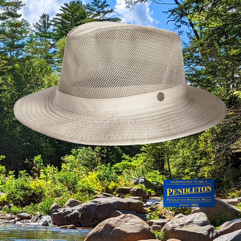 画像: ペンドルトン メッシュクラウン ブリーザーハット（カーキ）/Pendleton Breezer Hat(Khaki)
