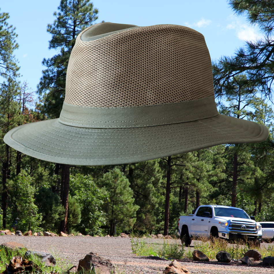 画像: メッシュクラウン サファリ ハット(オリーブ)/Dorfman Pacific Mesh Crown Safari Hat(Olive)
